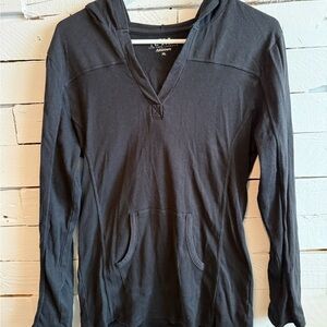 New York Laundry Charcoal V-Neck Hoodie